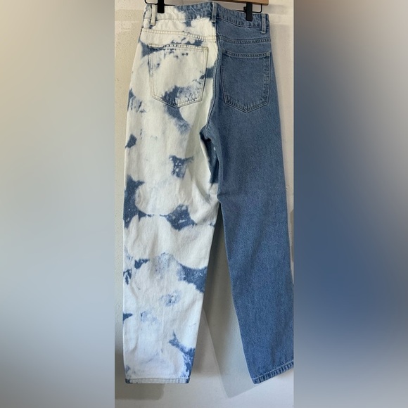 SHEIN Two-Tone Blue and White Women's Jeans - Picture 6 of 10